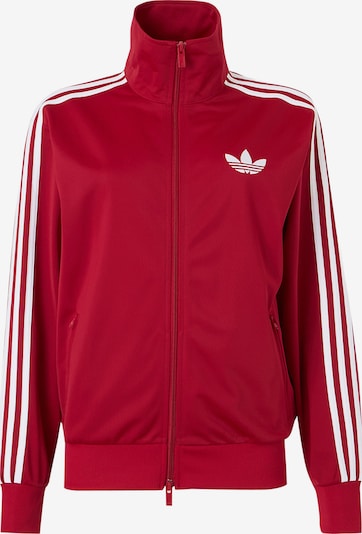 ADIDAS ORIGINALS Sweatjacke 'Firebird' in XS in rot / weiß, Produktansicht