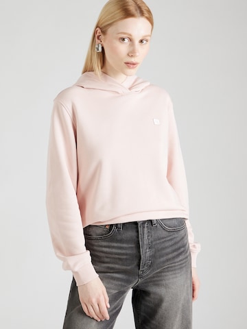 Bluză de molton de la Calvin Klein Jeans pe roz: față