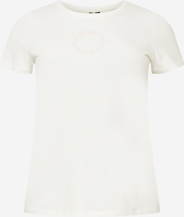 Vero Moda Curve - Camiseta 'SANDRA' en blanco: frente