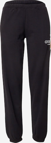 GUESS Tapered Pants 'ZOEY' in Black: front