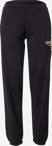 GUESS Tapered Broek 'ZOEY' in Zwart: voorkant