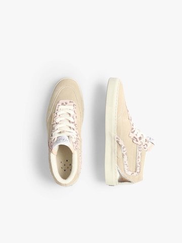 Scalpers Hög sneaker i beige