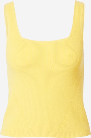 Tops en tricot UNITED COLORS OF BENETTON en jaune : devant