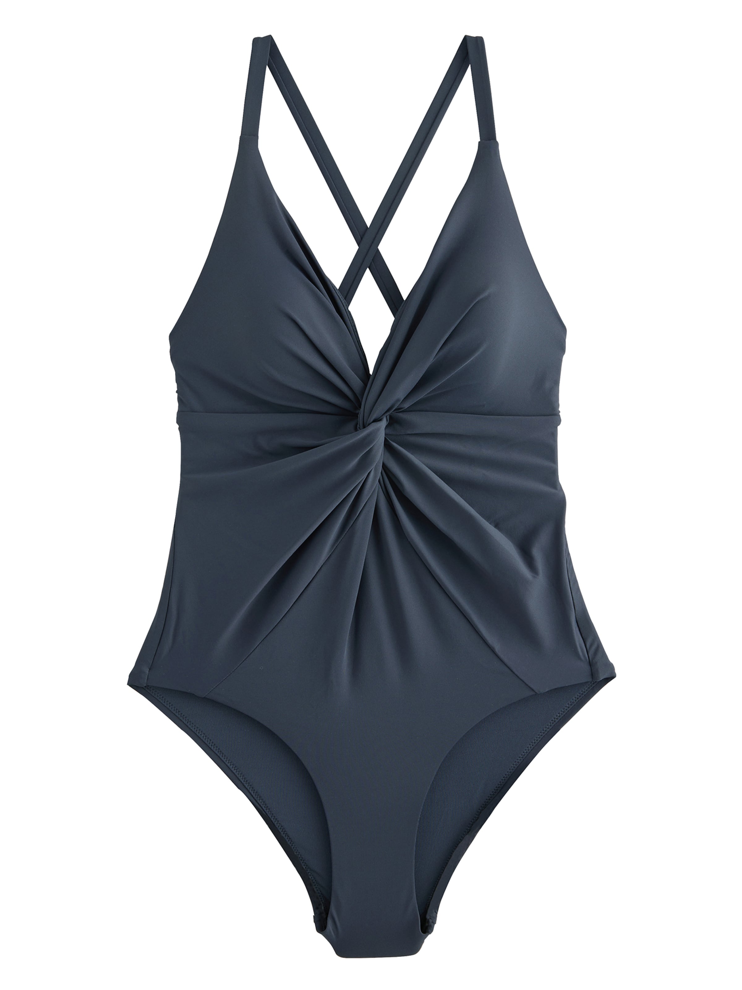 Next Бюстие Бански костюм в синьо: отпред