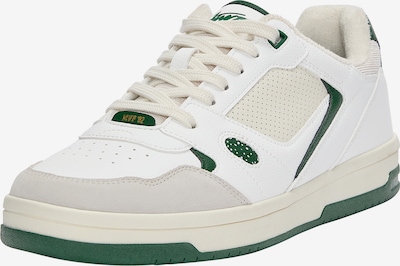 Pull&Bear Trampki niskie w kolorze szary / zielony / biały / pełnobiałym, Podgląd produktu