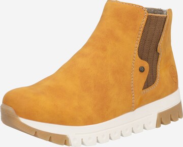 Rieker - Botas Chelsea en amarillo: frente