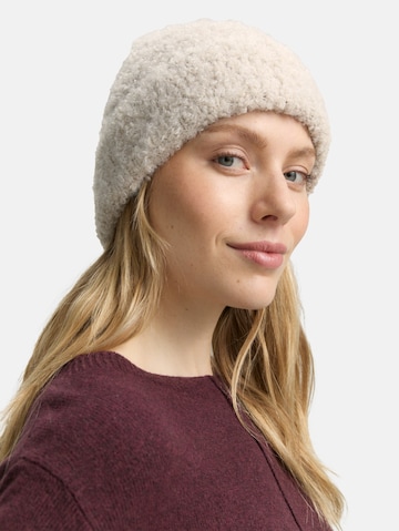 Bonnet TOM TAILOR en beige : devant