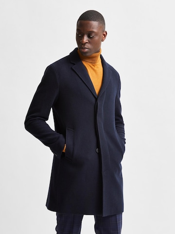 SELECTED HOMME Ανοιξιάτικο και φθινοπωρινό παλτό 'Hagen' σε μπλε: μπροστά