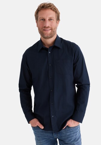 Stooker Men Regular Fit Hemd 'Harrison' in Blau: Vorderseite