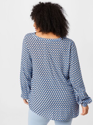 KAFFE CURVE Bluse 'Saria' in Blau