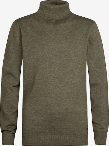 Petrol Industries Trui 'Yellowstone' in Groen: voorkant