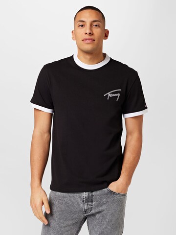 Tommy Jeans T-shirt i svart: framsida