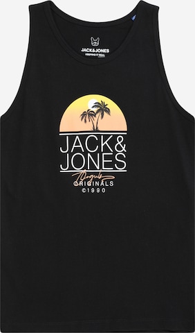 Jack & Jones Junior Тениска 'CASEY' в черно: отпред