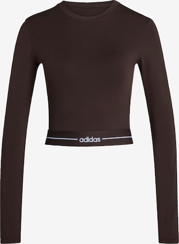 ADIDAS PERFORMANCE Performance shirt 'Hyperglam' in Brown: front