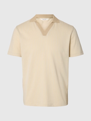SELECTED Poloshirt in Beige