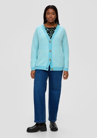 TRIANGLE Knit cardigan in Blue