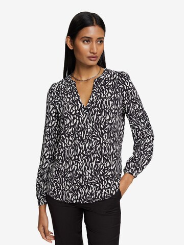 ESPRIT - Blusa en negro: frente