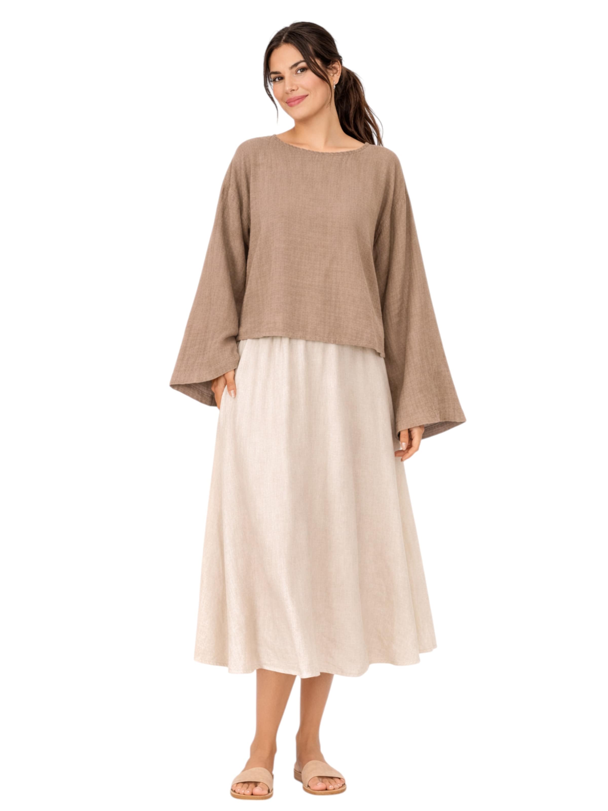 WENOR Blouse 'AVELOA' in Brown