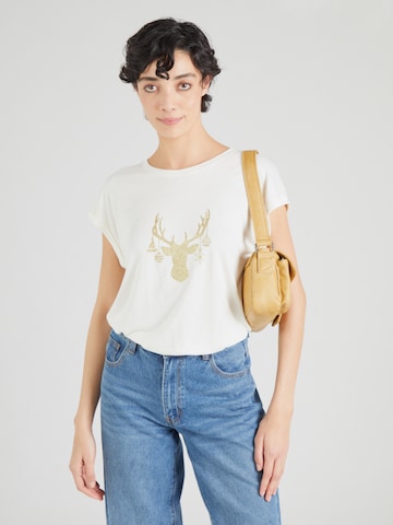 T-shirt 'Agathe' ABOUT YOU en blanc : devant