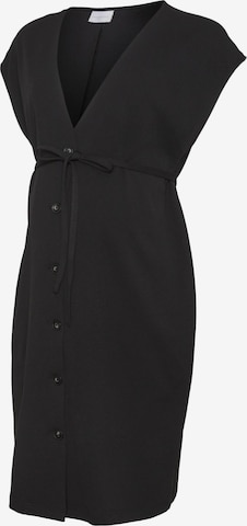 Robe-chemise 'Laila' MAMALICIOUS en noir : devant