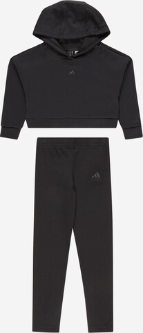 ADIDAS SPORTSWEAR Treningsdress 'Fleece' i svart: forside