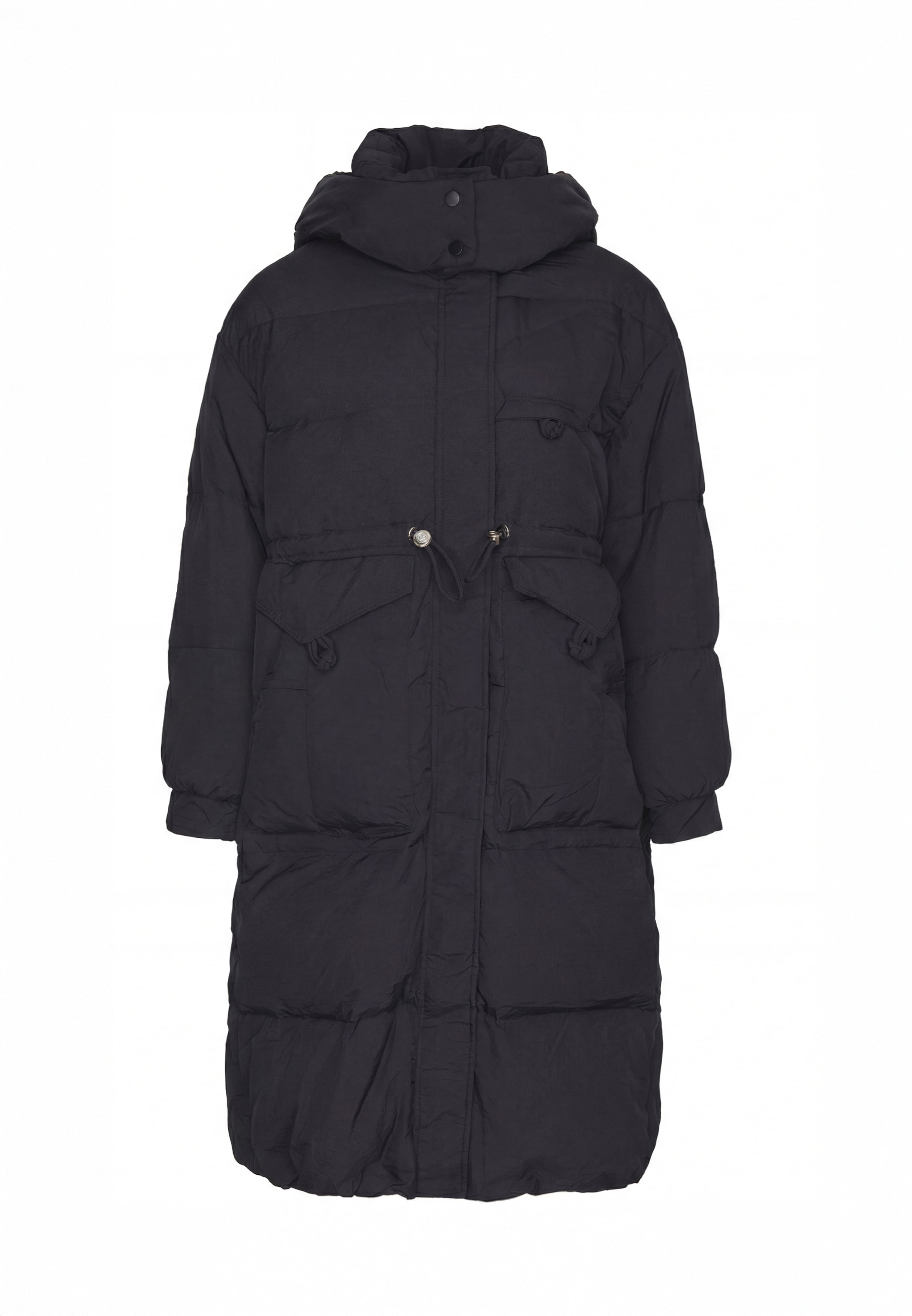faina - Abrigo de invierno en negro: frente