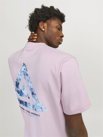 T-Shirt 'Triangle Summer' JACK & JONES en violet