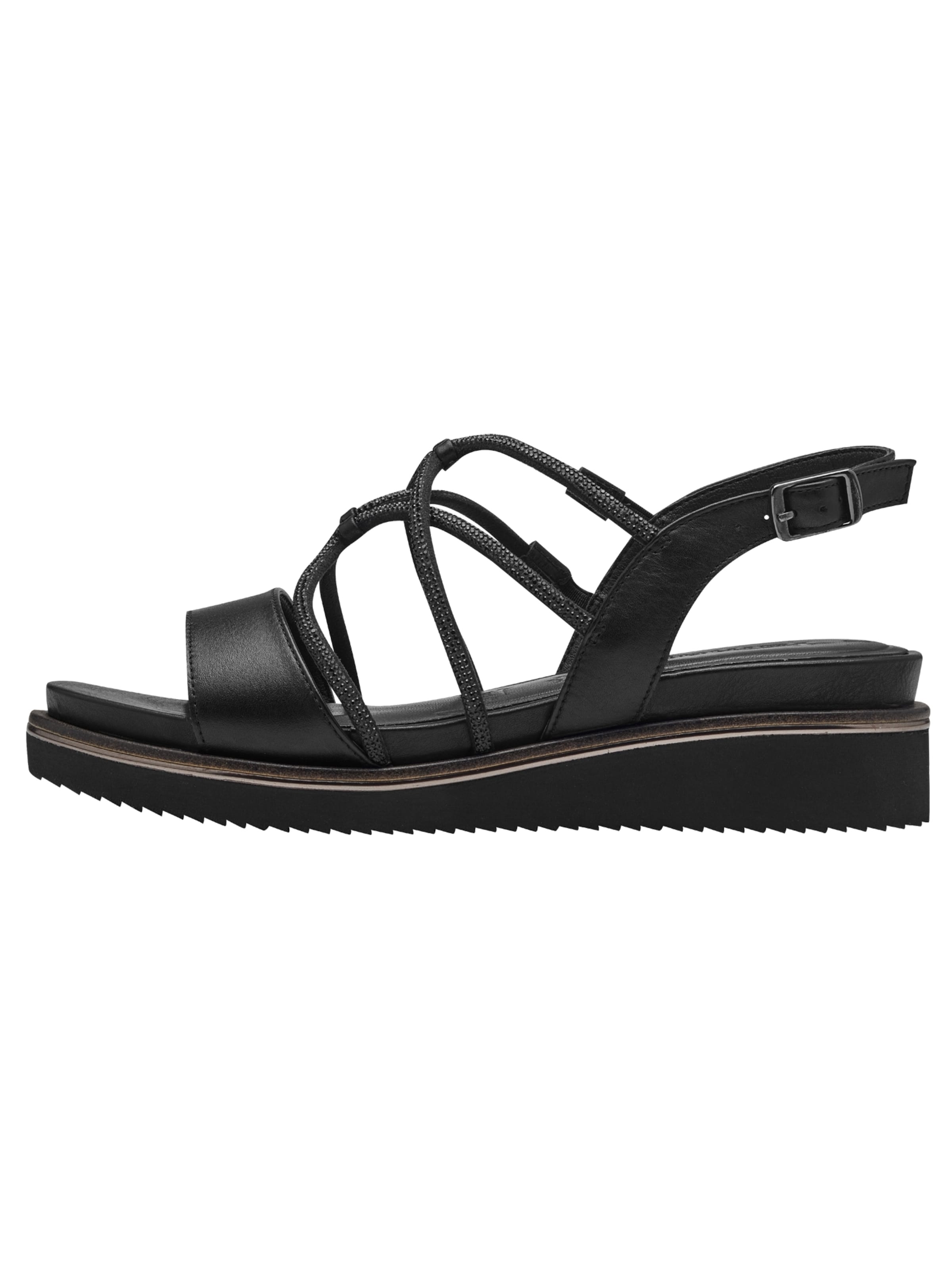 Tamaris Strap sandal in Black