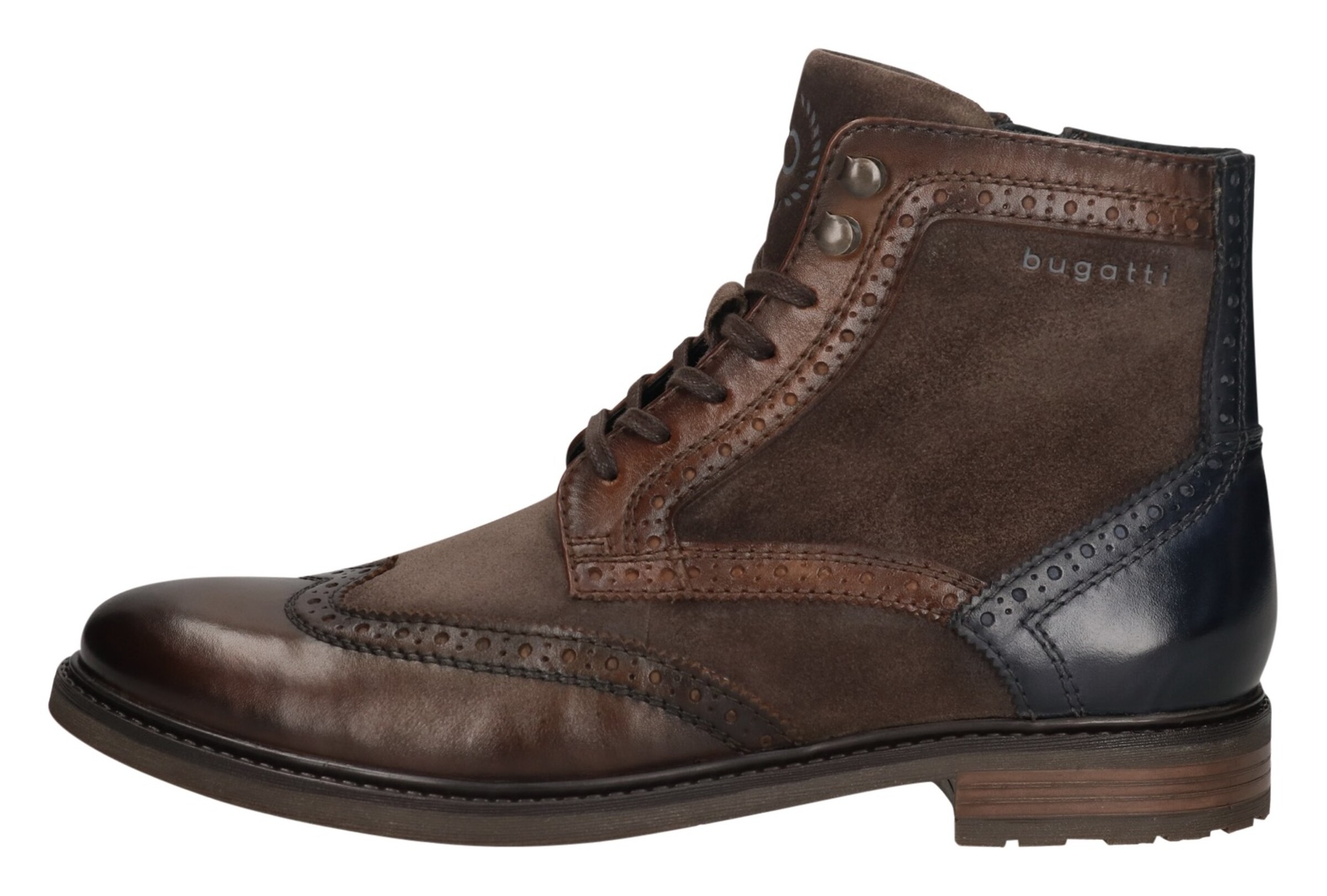 Bottines à lacets bugatti en marron