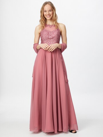 mascara Evening Dress in Pink