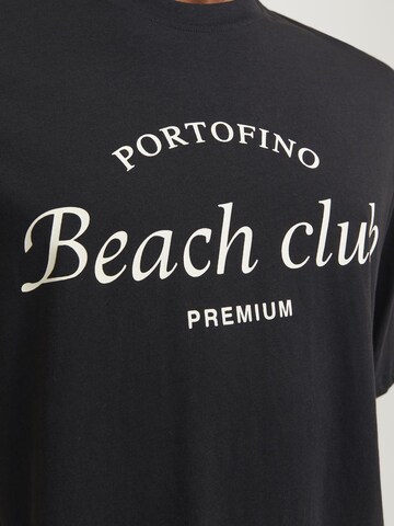JACK & JONES T-Shirt 'Ocean Club' in Schwarz