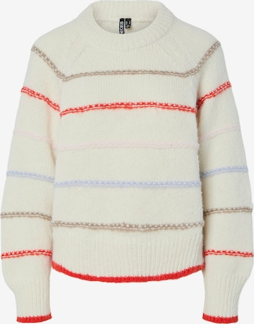 Pull-over 'PCNELIA' PIECES en beige : devant