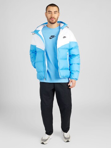 Nike Sportswear Zimní bunda – modrá