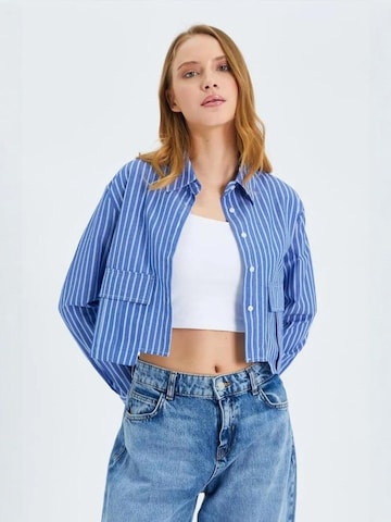 Chemisier MixRay en bleu : devant