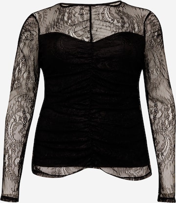 River Island Plus Blouse in Black: front