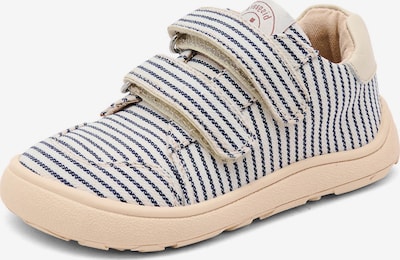 Pirmieji vaiko vaikščiojimo bateliai 'Skipper' iš BISGAARD, spalva – kremo / tamsiai mėlyna / balta, Prekių apžvalga