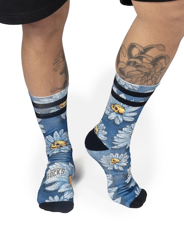 Calzino 'Daisies' di American Socks in blu