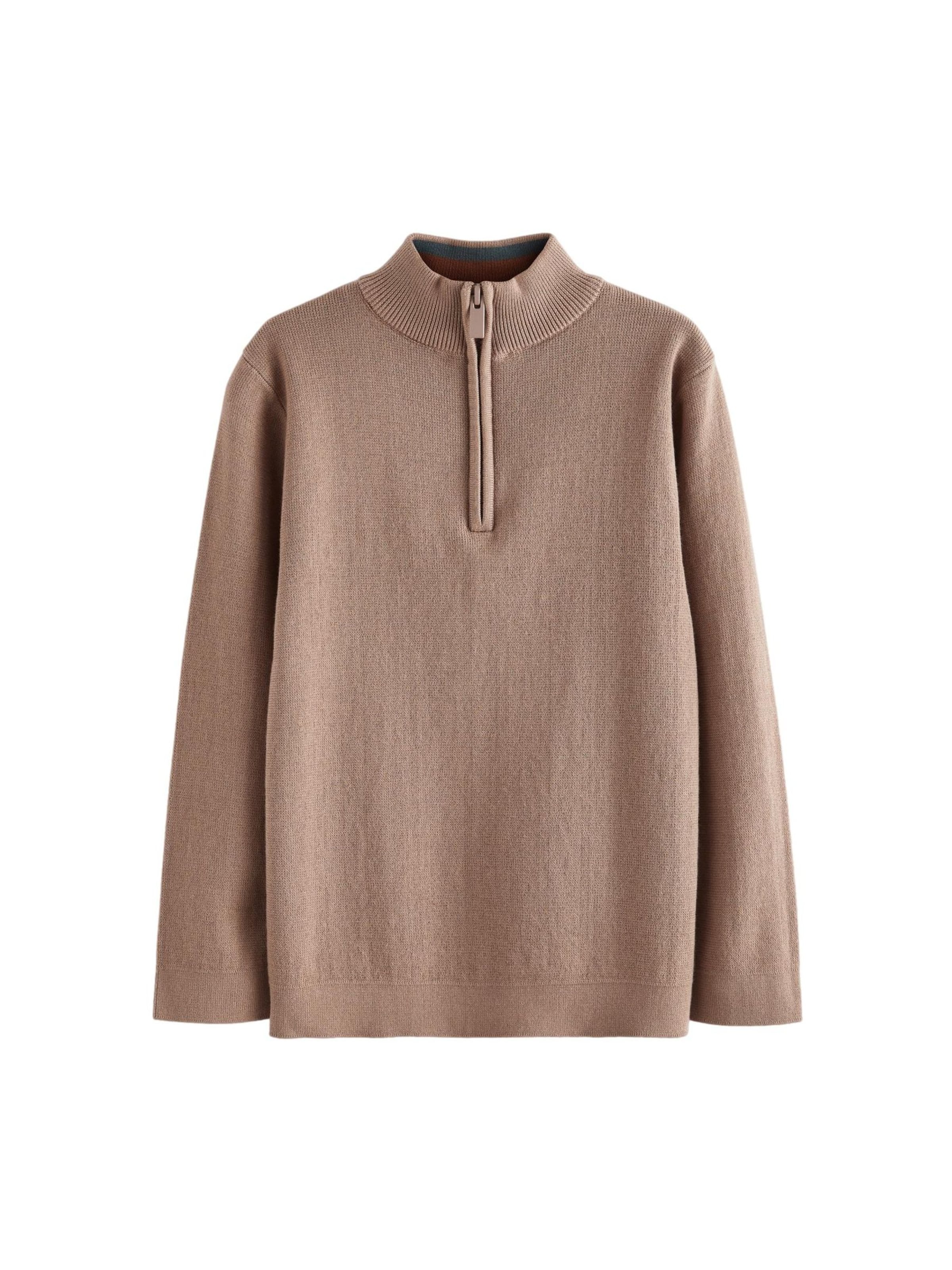 Next Sweter w kolorze brązowy: przód