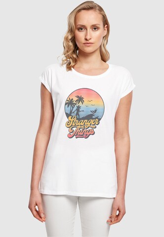 T-shirt 'Stranger Things - LA' ABSOLUTE CULT en blanc : devant