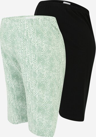 Coupe slim Leggings MAMALICIOUS en vert : devant