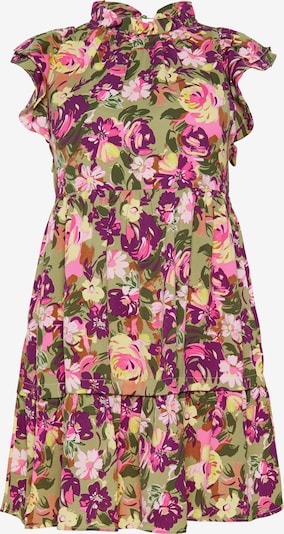 Suknelė 'Spring Summer' iš Usha, spalva – šviesiai žalia / tamsiai žalia / purpurinė / rožių spalva, Prekių apžvalga