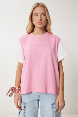 Happiness İstanbul Μπλουζάκι σε ροζ: μπροστά