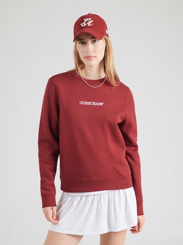 Felpa di GUESS JEANS in rosso: frontale