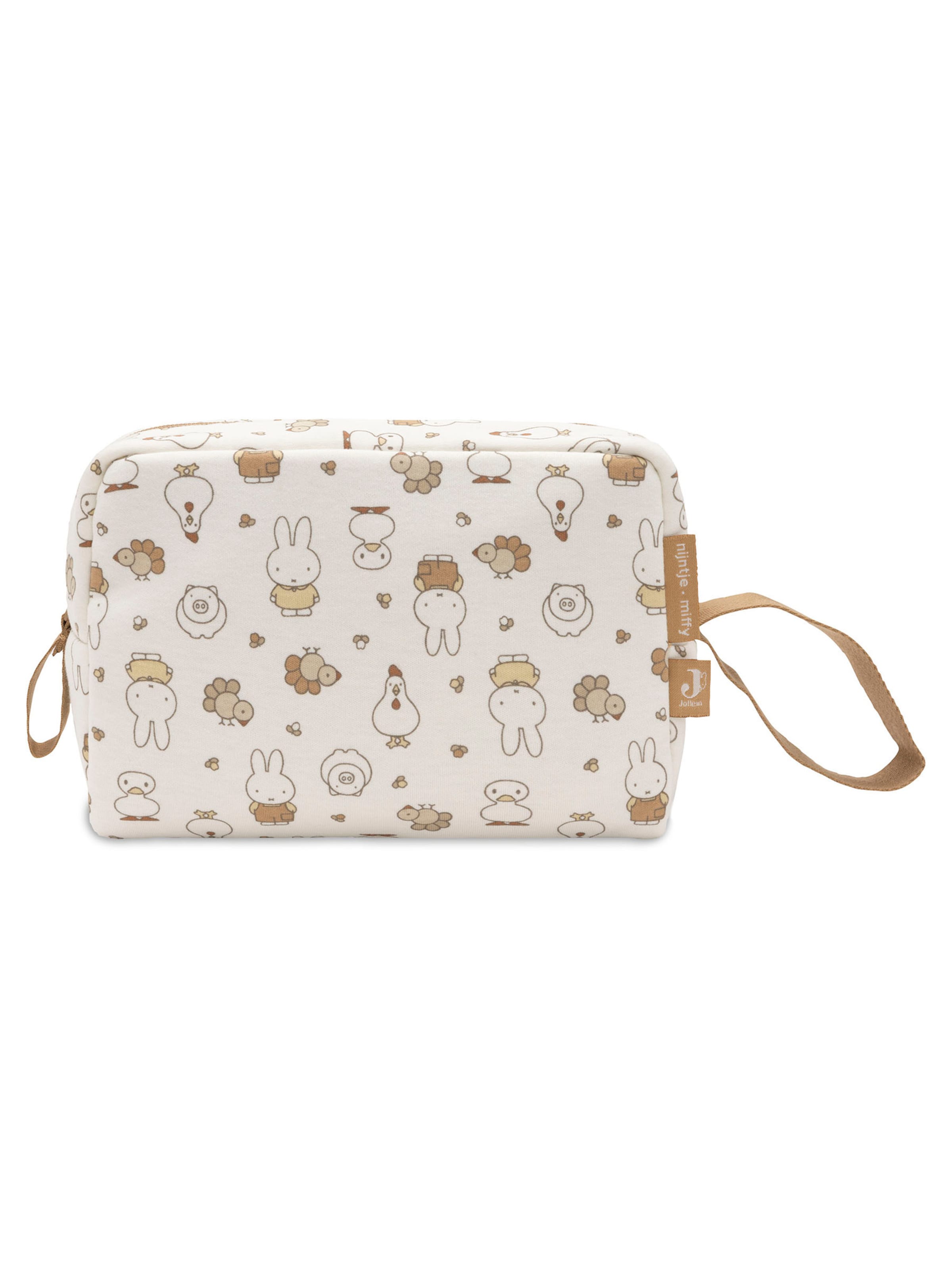 Jollein Tas 'Miffy Family Farm' in Wit: voorkant