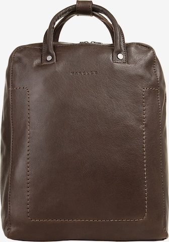 Harold's Rucksack 'CHAUGIO' in Braun: Vorderseite