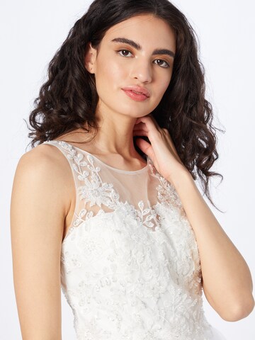 Robe de cocktail Laona en blanc