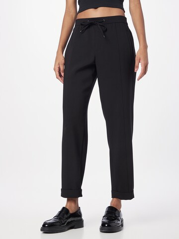 ESPRIT - regular Pantalón de pinzas 'Munich' en negro: frente