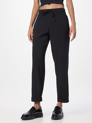 ESPRIT Regular Pleated Pants 'Munich' in Black: front