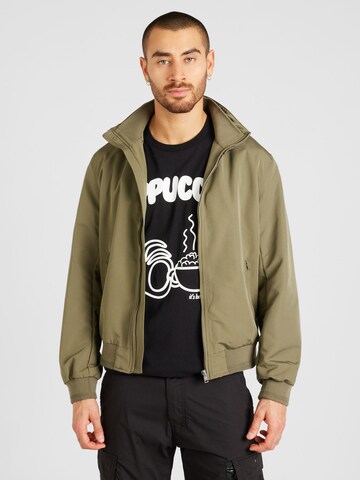 WRANGLER Between-Season Jacket 'HARRINGTON' in Green: front