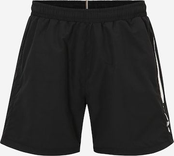 Shorts de bain 'Dolphin' BOSS en noir : devant